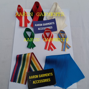 AARON GARMENTS Striped Grosgrain <b>Ribbons</b> 100% Polyester Woven Fabric for Garment Accessories Ceremonial Awards Medal <b>Ribbon</b> - Product Image 6