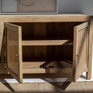 ตู้วางทีวีวานดานา โนวารา แม็กซิมา ราตัน ดอร์ โมเดิร์น ทำจากไม้จริงสานลายธรรมชาติ - Product Image 6