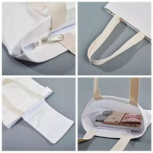 Bolsa de Lona Personalizada con Logotipo, Resistente y Reutilizable, con Asa para el Hombro, para Compras y Uso Diario - Product Image 3