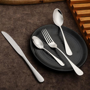 Juego de cubiertos/cubiertos de acero inoxidable con estrella azul PVD arcoíris, estilo moderno, grado 202/304, cuchara brillante, tenedor y cuchillo, cuchara para bebé - Product Image 5