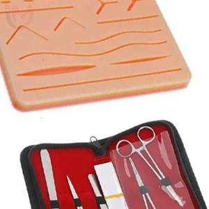 Kit de formation en suture pour étudiants avec instruments chirurgicaux et coussin d'entraînement pour la pratique manuelle - Product Image 5
