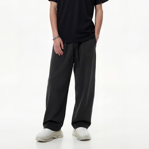 WINRO SPORTS Pantalones Deportivos de Doble Cintura para Hombre, Color Gris, 100% Algodón Ecológico, Transpirables, con Cierre de Cordón, Estilo Hip Hop - Product Image 4