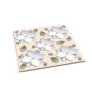 600x600mm 3D Look Doux Fleur Ivoire Pour Mur Et Sol Carreaux De Sol En Porcelaine Émaillée Inde Carreaux De Sol En Porcelaine Numérique - Product Image 1