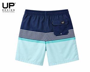 Men's Quick Dry Beach <b>Shorts</b> Swim Trunks Striped Board <b>Shorts</b> Custom Polyester Swimwear Summer Beachwear OEM ODM Wholesale - Product Image 3