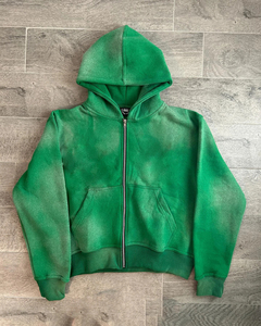 Sudadera con capucha corta de manga larga para mujer, lavado ácido, sostenible, nueva moda, fabricación de moda, suave - Product Image 6