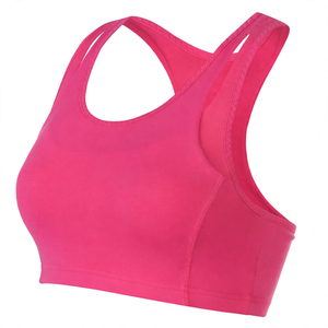 Haut court de sport pour femme, respirant, séchage rapide, extensible dans quatre directions, léger, maintien élevé, conception sans coutures - Product Image 1