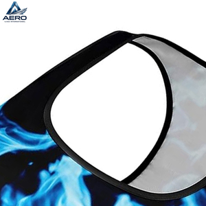 Neon <b>Blue</b> Flame Graphic Print Scoop Neck Good Supplier New Arrival Hand Made Comfortable Lightweight Women Gym Fitness Wear <b>Bra</b> - Product Image 6