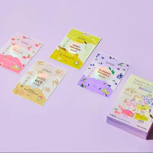 Set de Mascarillas Faciales SOQU Fruity Blissful Glow, 12 Unidades, Ingredientes Principales: Arroz y Vitamina C - Product Image 2