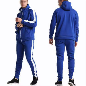 Winter 100% Cotton Anti-UV Solid Lightweight Track Suit Men 180g Fabric Weight Digital Printing Embroidery Casual Customized - Product Image 2