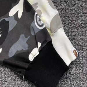 Sweat à capuche zippé surdimensionné pour homme, style punk, avec broderie effet éclaboussures d'encre, impression personnalisée, en coton tricoté écoresponsable, style Denish - Product Image 5