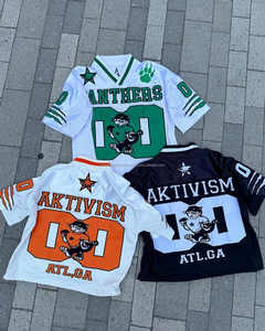 Camiseta de jersey con diseño personalizado para hombre, ropa de calle antiarrugas, ropa deportiva bordada, camisetas de fútbol por sublimación, ropa a granel - Product Image 1