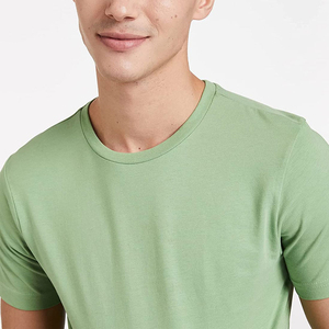 เสื้อยืดคอกลมแขนสั้นทรงปกติสำหรับผู้ชาย สีพื้น ผ้าถักเนื้อเจอร์ซีย์ 100% ผ้าฝ้าย  แบบลำลอง  สามารถสั่งทำสีได้ตามต้องการ - Product Image 4