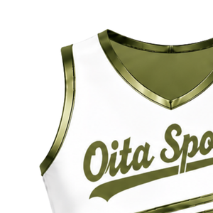 Camiseta Deportiva sin Mangas Color Verde Oliva para Animadoras, Top Corto Transpirable, Ropa Deportiva Ligera, Personalizable - Product Image 4