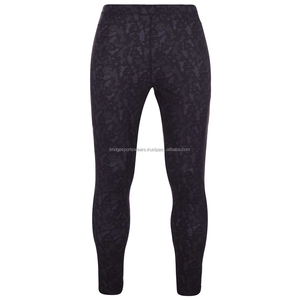 Leggings de Compresión para Hombre con Logotipo Personalizado, Logotipo en la Cintura, Algodón/Bambú, Transpirables, Ajuste de Compresión, para Gimnasio y Entrenamiento - Product Image 4