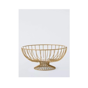 Corbeille à fruits créative en métal filaire en forme de feuille de lotus, disponible en couleur personnalisée - Product Image 1