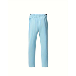 Conjunto Deportivo Unisex Azul Claro, Chaqueta con Cierre Completo y Pantalones, Color Sólido, Ropa Deportiva Informal para Adultos, Temporada de Primavera, Secado Rápido - Product Image 6