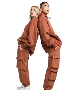 Sudadera Unisex de Talla Grande, Jersey Ajustado, Pantalones de Chándal, Chándal Grueso con Capucha, Diseño de Logo a Elegir, Otoño e Invierno - Product Image 2