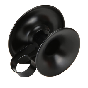 ชุดเชิงเทียนเหล็กทรงเรียว 4 ชิ้น สีดำ ดีไซน์วงแหวนเรียบง่าย ทำด้วยมือ ทนทาน เหมาะสำหรับคริสต์มาส งานแต่งงาน และงานเลี้ยงใต้แสงเทียน - Product Image 5