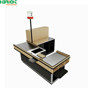 Mostrador de Caja Moderno para Comercio Minorista, Puesto de Pago POS para Supermercados y Tiendas de Abarrotes - Product Image 6