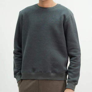 เสื้อฮู้ดผู้ชายทรงโอเวอร์ไซส์ สีพื้น ผ้าถักเนื้อฝ้าย สวมใส่สบายในฤดูหนาว ดีไซน์สั่งทำพิเศษ มีกระเป๋า คุณภาพสูง - Product Image 6