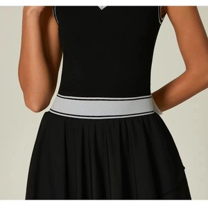 Jupe plissée personnalisée pour femme, taille haute, 2 en 1, sportive, pour la course à pied, le tennis, le paddle, le golf, le pickleball, avec poche - Product Image 3