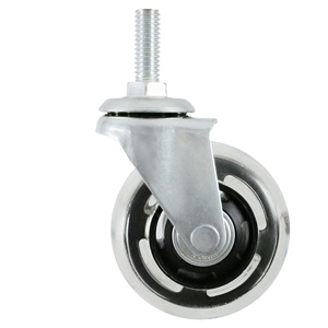 Roue pivotante pour mobilier de bureau, usage intérieur/extérieur, diamètre 50 mm, roulement en acier - Product Image 1
