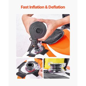 Tubi rimorchiabili gonfiabili per 1-2 piloti 340 libbre capacità copertura in Nylon a doppia cucitura maniglie imbottite pinne nautiche sport acquatici - Product Image 4