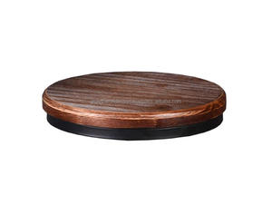 <b>Adjustable</b> Industrial Wooden <b>Stool</b> Vintage Height <b>Adjustable</b> <b>Bar</b> <b>Stool</b> Round Wooden Seat Metal <b>Stool</b> Industrial Screw Lift <b>Stool</b> - Product Image 5