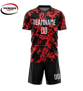 เสื้อฟุตบอลทีมแห้งเร็วคุณภาพสูงระเหิดชุดฟุตบอลเต็มรูปแบบพร้อมบริการ OEM ออกแบบเองสําหรับชุดกีฬา - Product Image 6