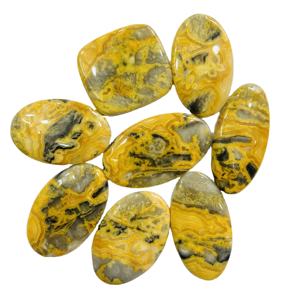 Cabochon d'agate en dentelle folle australienne de qualité AAA fait à la main en forme de mélange de qualité supérieure pour toute la fabrication de bijoux, - Product Image 1