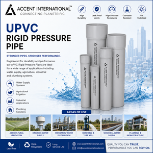 Tubería de PVC rígida para riego agrícola, de alto flujo, tubo de plástico UPVC para sistema de suministro de agua en granjas, envío directo de fábrica. - Product Image 2