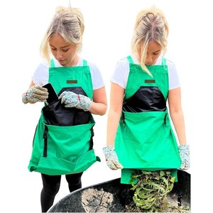 Grembiule da Raccolta in Tessuto Oxford con Tasche Oversize e Sgancio Rapido per la Raccolta di Frutta e Verdura, Ideale per Giardinaggio e Lavori Agricoli - Product Image 4