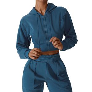 Ensemble de 2 pièces pour femme, sweat-shirt à capuche et pantalon de jogging avec logo personnalisé, sweat-shirt à capuche surdimensionné et pantalon de survêtement pour femme - Product Image 5