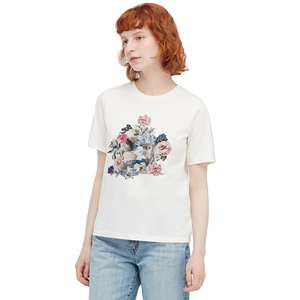 Ropa de Mujer de Alta Calidad al por Mayor, Camisetas de Mujer de Manga Corta, Camisetas de Moda con Cuello Redondo, Camisetas de Mujer con el Mejor Servicio OEM - Product Image 1