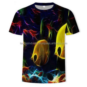 T-shirt col rond personnalisable 100% coton à séchage rapide léger et respirant motif solide avec logo personnalisé tissu jersey de meilleure qualité - Product Image 1