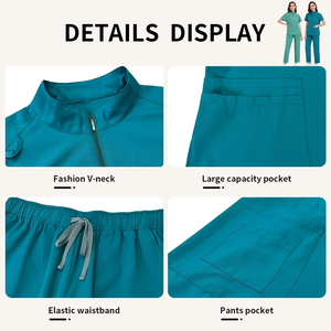 2024 Cotton Blends Woven Fabric Unisex Custom <b>Doctor</b> Scrubs Suit Hospital Uniform Jogger Medical Nursing Uniform <b>Sets</b> - Product Image 6