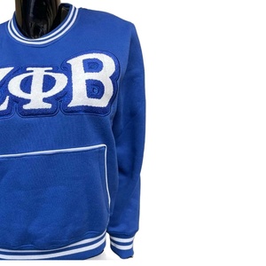 Sigma Phi Beta Royal <b>Blue</b> Crew Neck Pullover Sweatshirt Embroidered Letter Design Regular Fit Unisex Casual Style - Product Image 5