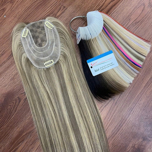 Hot Products 100% Virgin Remy Vietnamese Topper for Women Natural Wave Silk Base <b>Chemical</b> <b>Free</b> Darker <b>Dye</b> Ready Best Quality - Product Image 2