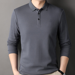 Camisas Polo Blancas al por Mayor para Hombre, Camisa de Manga Larga con Logotipo Personalizado, Camiseta Polo de Golf Lisa y Transpirable para Hombre, para Entrenamiento - Product Image 4