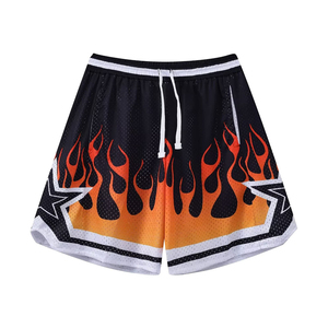 Pantalones Cortos Deportivos de Malla para Hombre, Tejido Transpirable, Ajuste Cómodo, para Gimnasio, Entrenamiento, Correr, Cintura Elástica, Ligeros - Product Image 4
