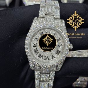 นาฬิกาเพชรหรูหราสำหรับผู้หญิง Pahal Jewels ตัวเรือนสแตนเลสทรงกลม 40 มม. ระบบอนาล็อก ควอตซ์ แฟชั่น - Product Image 5