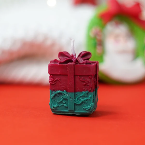 Handcrafted Christmas <b>Gift</b> Box <b>Candles</b> Pack of 2 Rustic Holiday Decor Festive Centerpiece <b>Gift</b> for Home Winter Table Decoration - Product Image 1