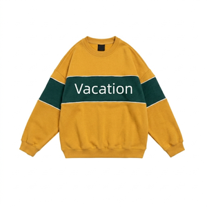 เสื้อสเวตเชิ้ตคอกลมผ้าฟลีซปักโลโก้ตามสั่งสำหรับผู้หญิง เสื้อสเวตเชิ้ตโอเวอร์ไซส์สำหรับฤดูใบไม้ร่วง เสื้อสเวตเชิ้ตแขนยาวถักแบบลำลองสำหรับผู้หญิง - Product Image 5