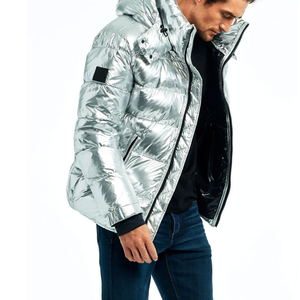 2026 Men Waterproof Winter Puffer Jacket with Hood <b>Bubble</b> Style Custom OEM Serviced Casual Wear <b>Top</b> Quality - Product Image 4