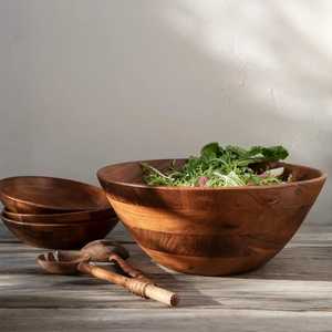Ensemble de couverts de mariage en bois moderne, design unique, écologique, qualité supérieure, pour salade, passe au lave-vaisselle, durable - Product Image 1
