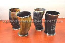 Tasses en verre de bière en corne naturelle de haute qualité - Product Image 3