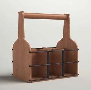 Porte-bouteilles en fer noir sur pied, style sur pied, très vendu pour les bars et les pubs, support à vin en métal. - Product Image 6