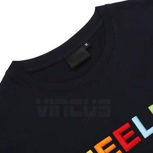 Camiseta de hombre 100% algodón con estampado puff, diseño de logotipo personalizado, cuello redondo, corte holgado, muy demandada, a precio económico. - Product Image 3