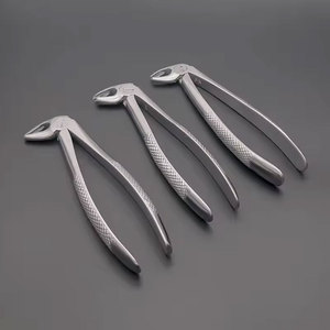 Ensemble de 10 forceps dentaires en acier inoxydable de haute qualité, pochette manuelle, forceps d'extraction dentaire pour enfants - Product Image 3