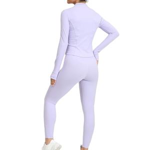 Conjunto de Ropa Deportiva para Mujer de 3 Piezas, Fabricación Profesional, Secado Rápido y Transpirable, Conjunto de Yoga sin Costuras con Patrón Sólido, 2026 - Product Image 4